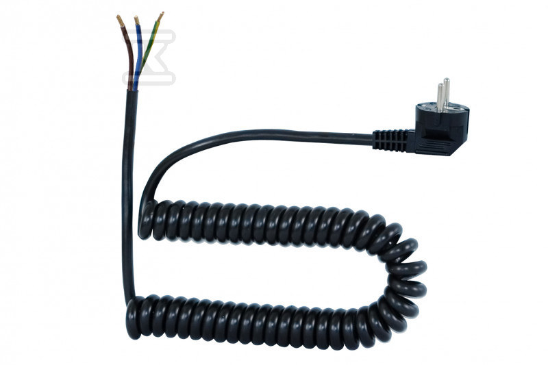 Спіральний провід - кутова вилка - F5.0082